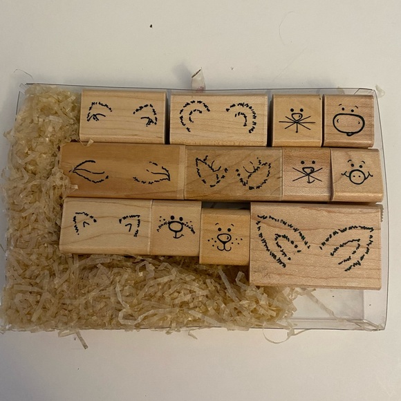 CTMH S481 Barnyard Kids rubber stamps EUC - Picture 1 of 10